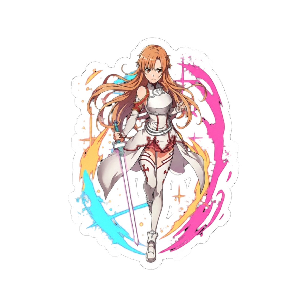 asuna yuuki - Sword Art Online Sticker - alternate angle 2, merchandise