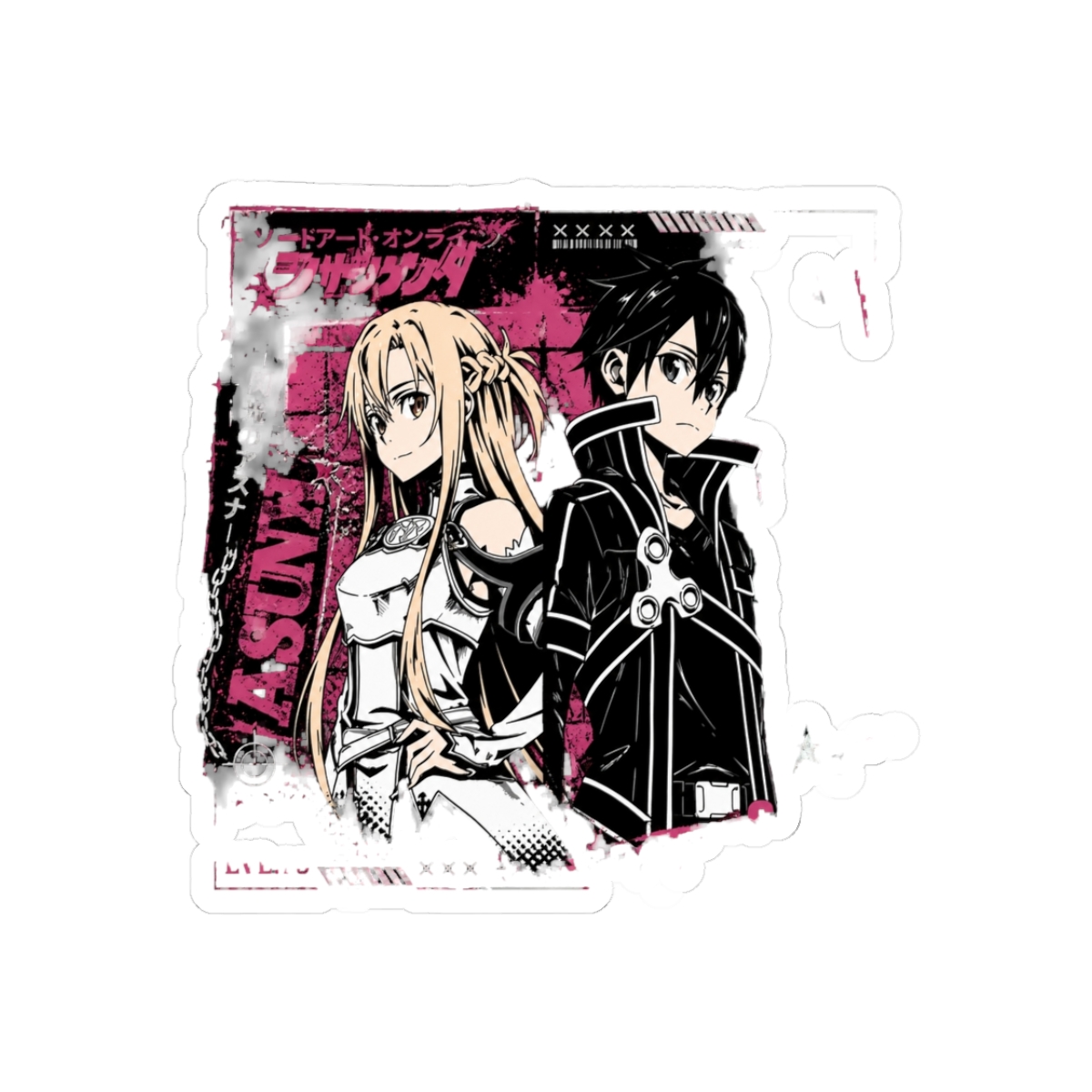 kirito and asuna Sticker | Sword Art Online