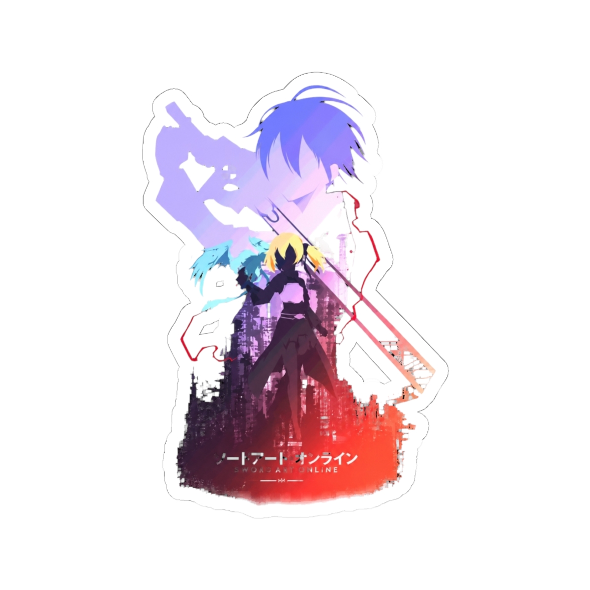Kirito x Silica Sticker | Sword Art Online