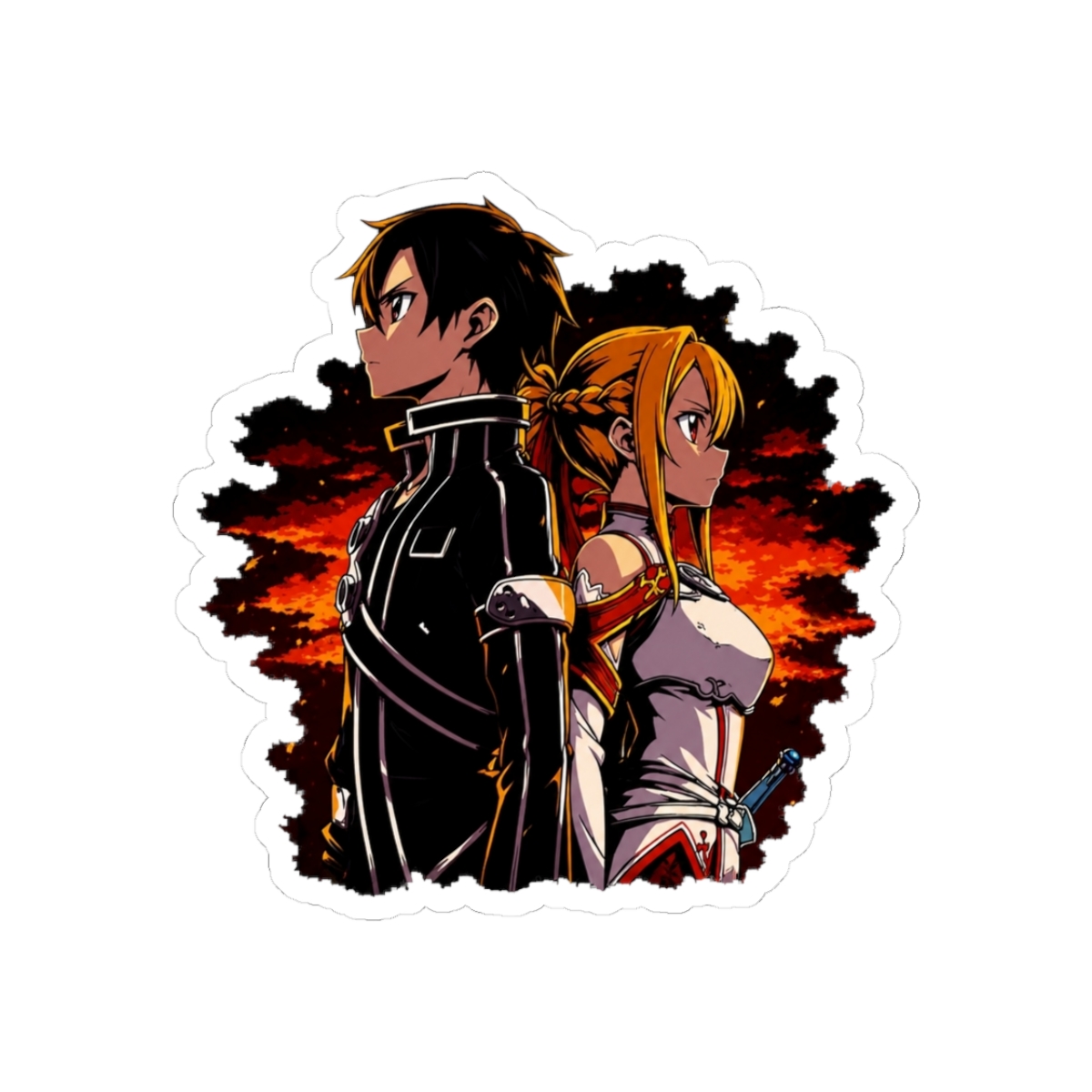 asuna kirito Sticker | Sword Art Online