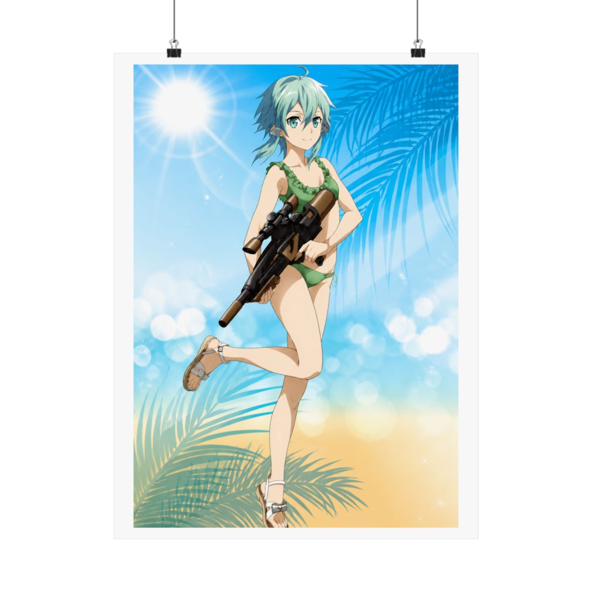 SaleLimitedPre-ownedPre-orderBack-orderOrder ClosedSword Art Online New Illustration Sinon Water Gun Battle ver. A3 Matte Finished PosterArma Bianca110 JPY880 - alternate angle 3, merchandise
