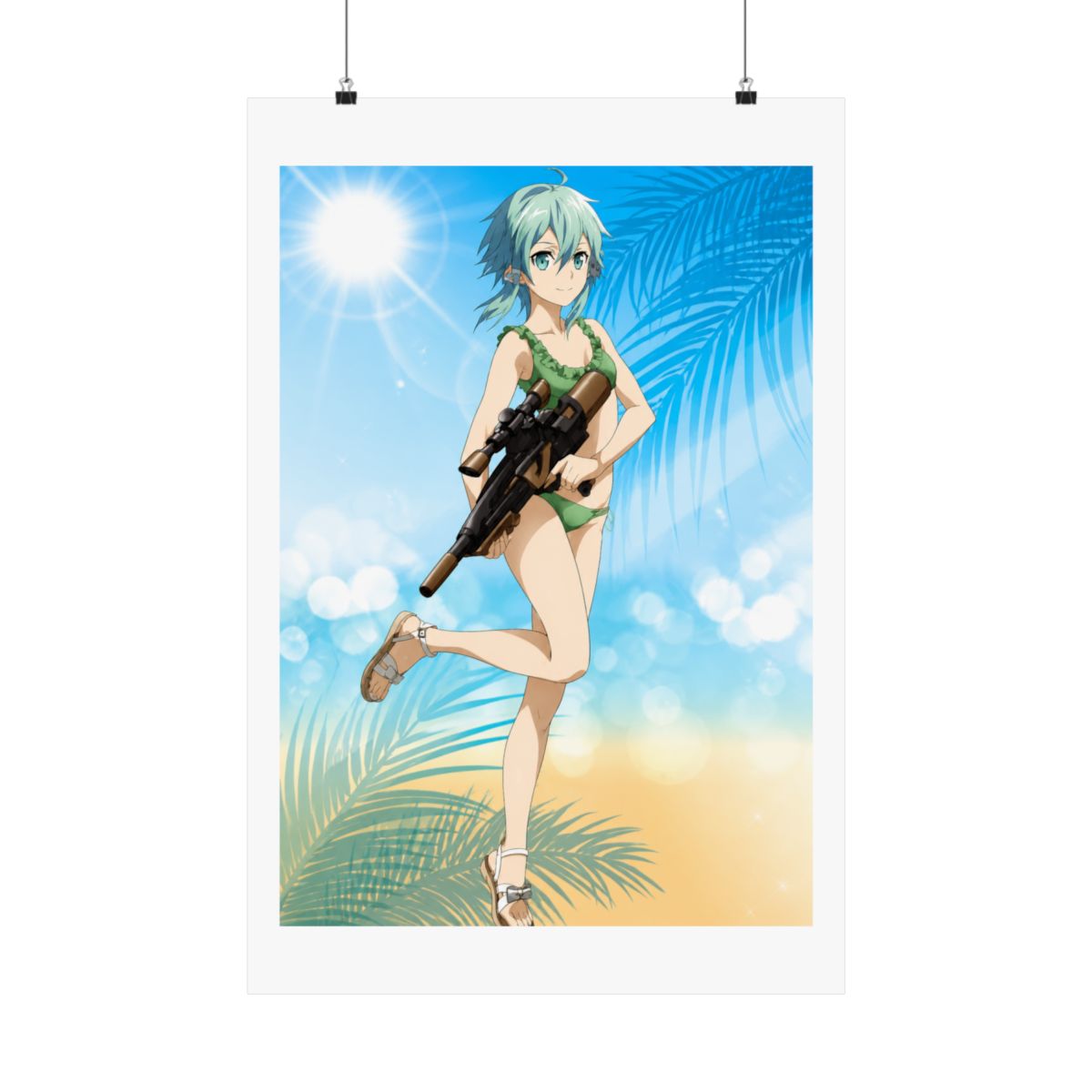 SaleLimitedPre-ownedPre-orderBack-orderOrder ClosedSword Art Online New Illustration Sinon Water Gun Battle ver. A3 Matte Finished PosterArma Bianca110 JPY880