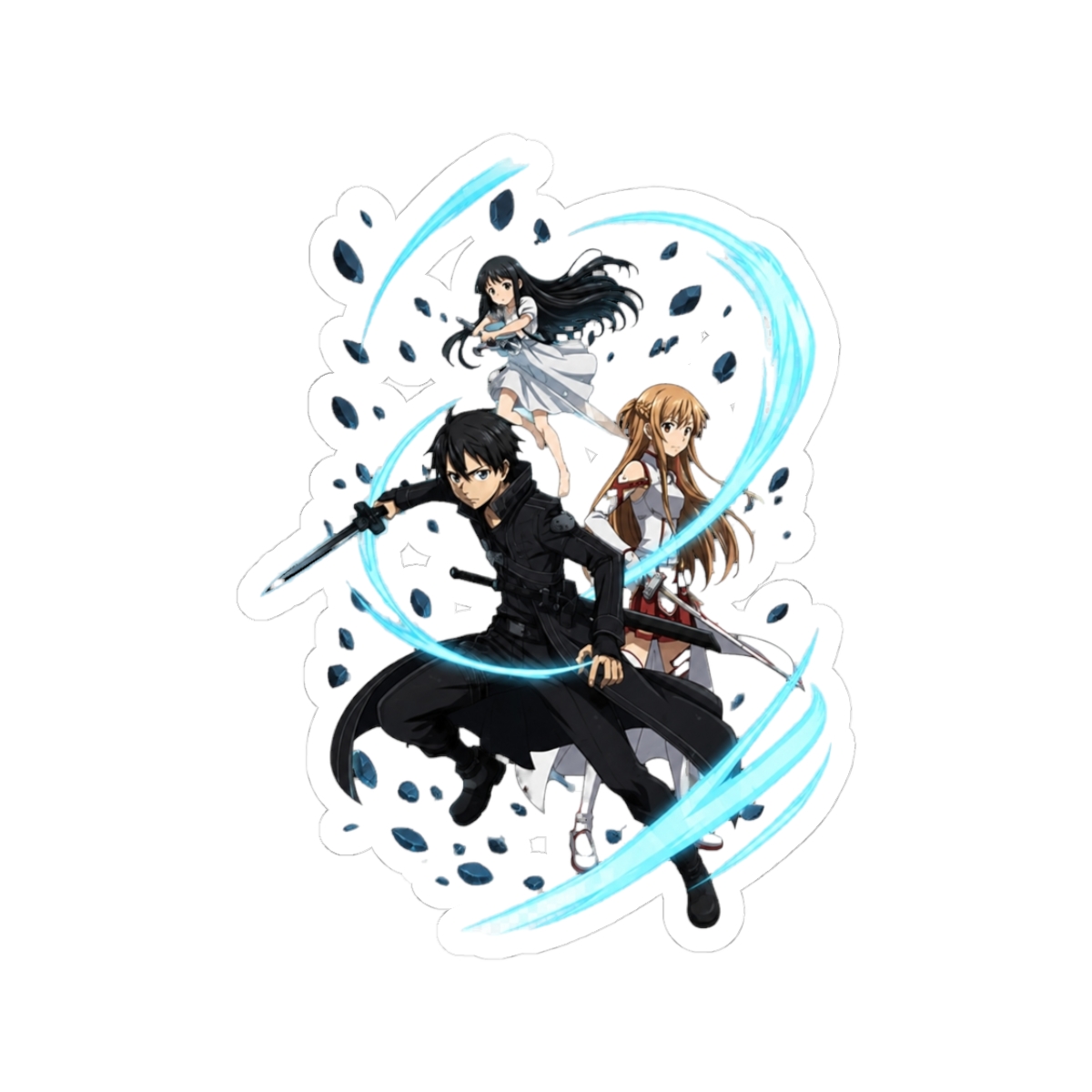 Kirito Sword Art Online Yui Front Aura