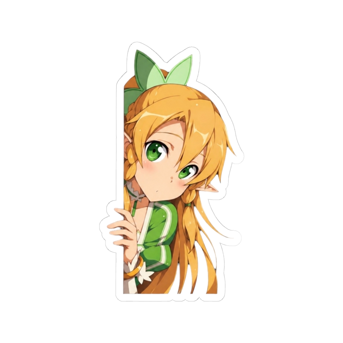 Leafa Sword Art Online Chibi Elf Peeker Anime - alternate angle 1, merchandise