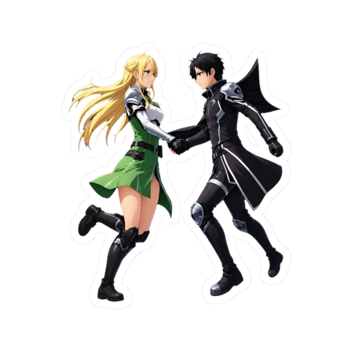 Leafa and kirito Sword Art Online Ecchi Anime Girl Waifu Edition - alternate angle 3, merchandise