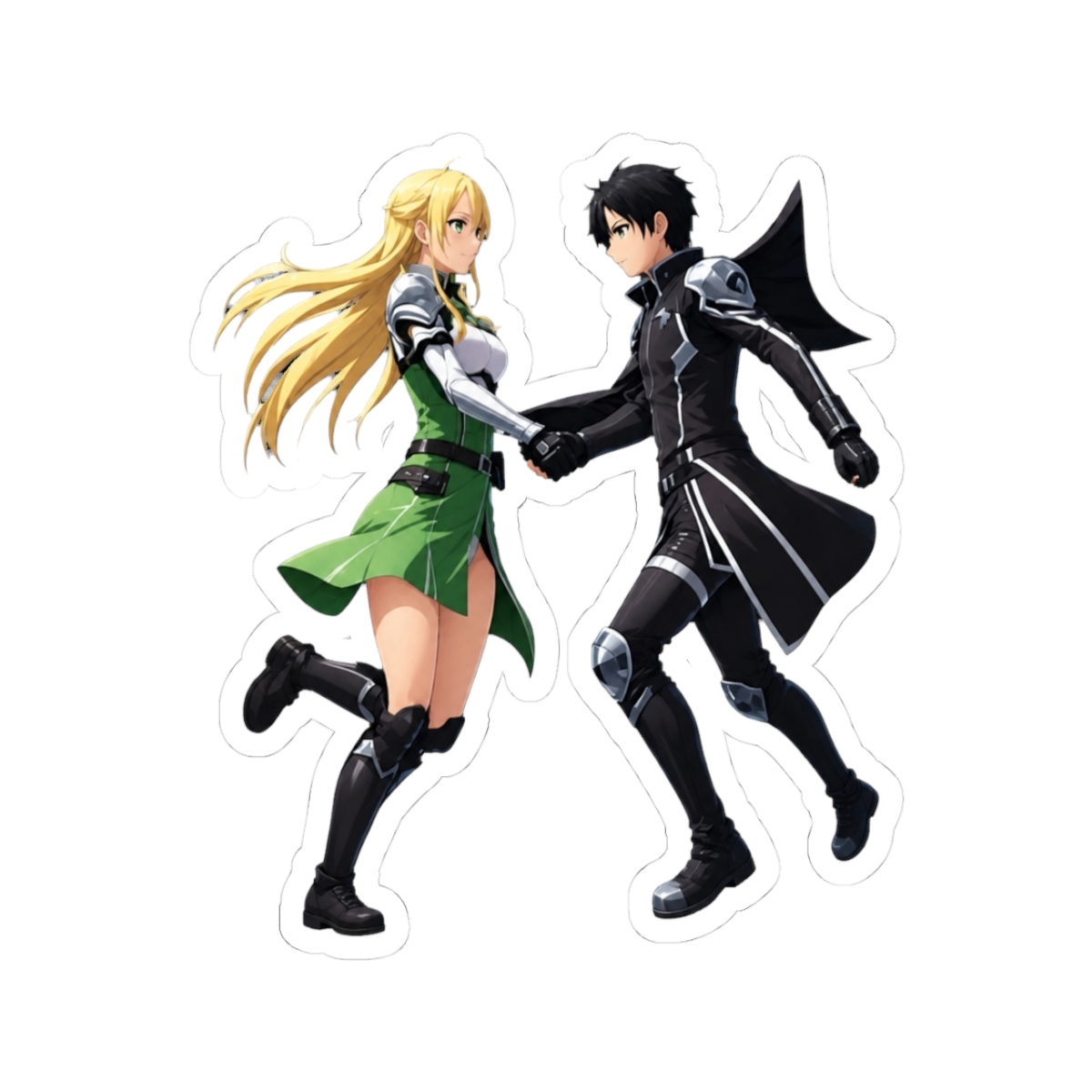 Leafa and kirito Sword Art Online Ecchi Anime Girl Waifu Edition