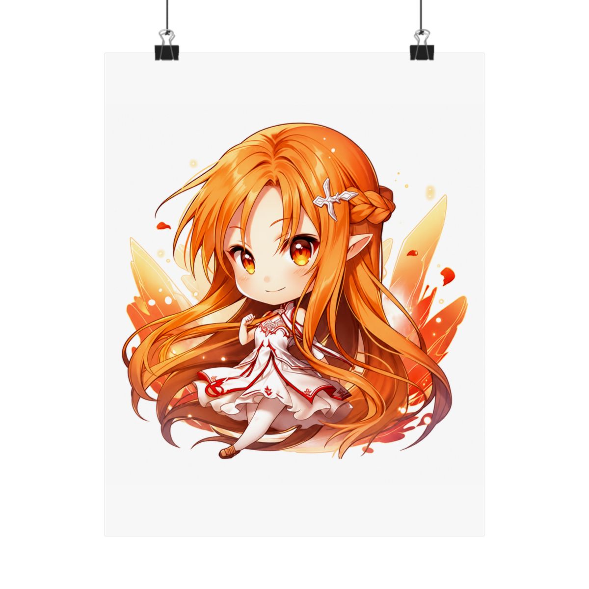 Asuna SAO Cute Anime Girl - Chibi Style | Sword Art Online - alternate angle 5, merchandise