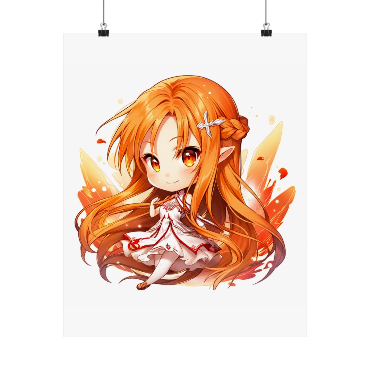 Asuna SAO Cute Anime Girl - Chibi Style | Sword Art Online - alternate angle 2, merchandise