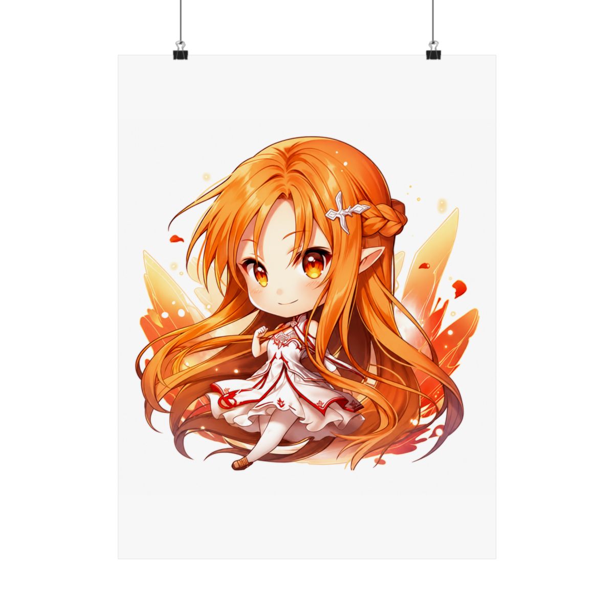 Asuna SAO Cute Anime Girl - Chibi Style | Sword Art Online - alternate angle 1, merchandise