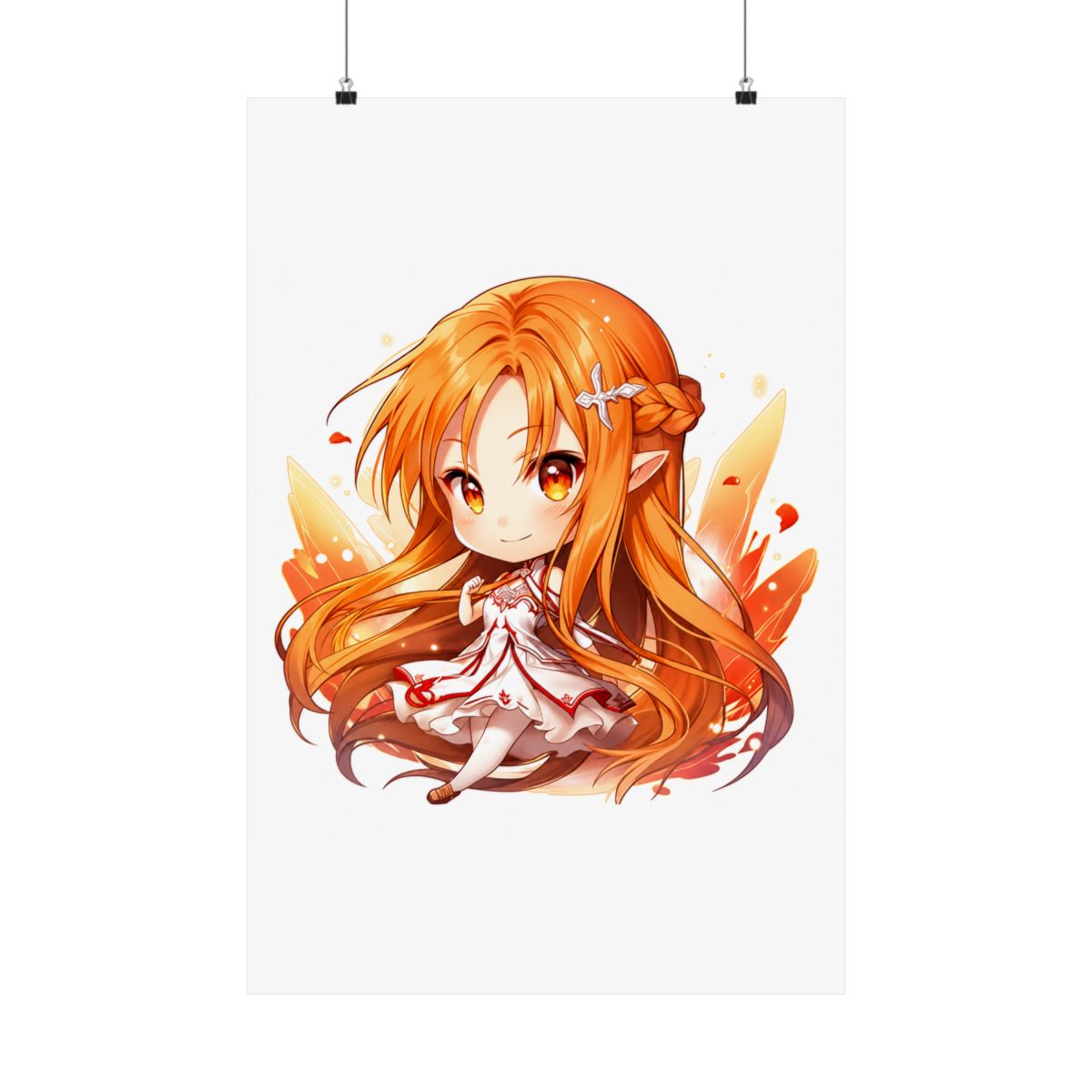 Asuna SAO Cute Anime Girl - Chibi Style | Sword Art Online