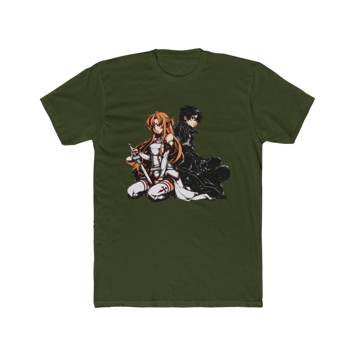 Asuna And Kirito Sword Art Online Art T Shirt - alternate angle 4, merchandise