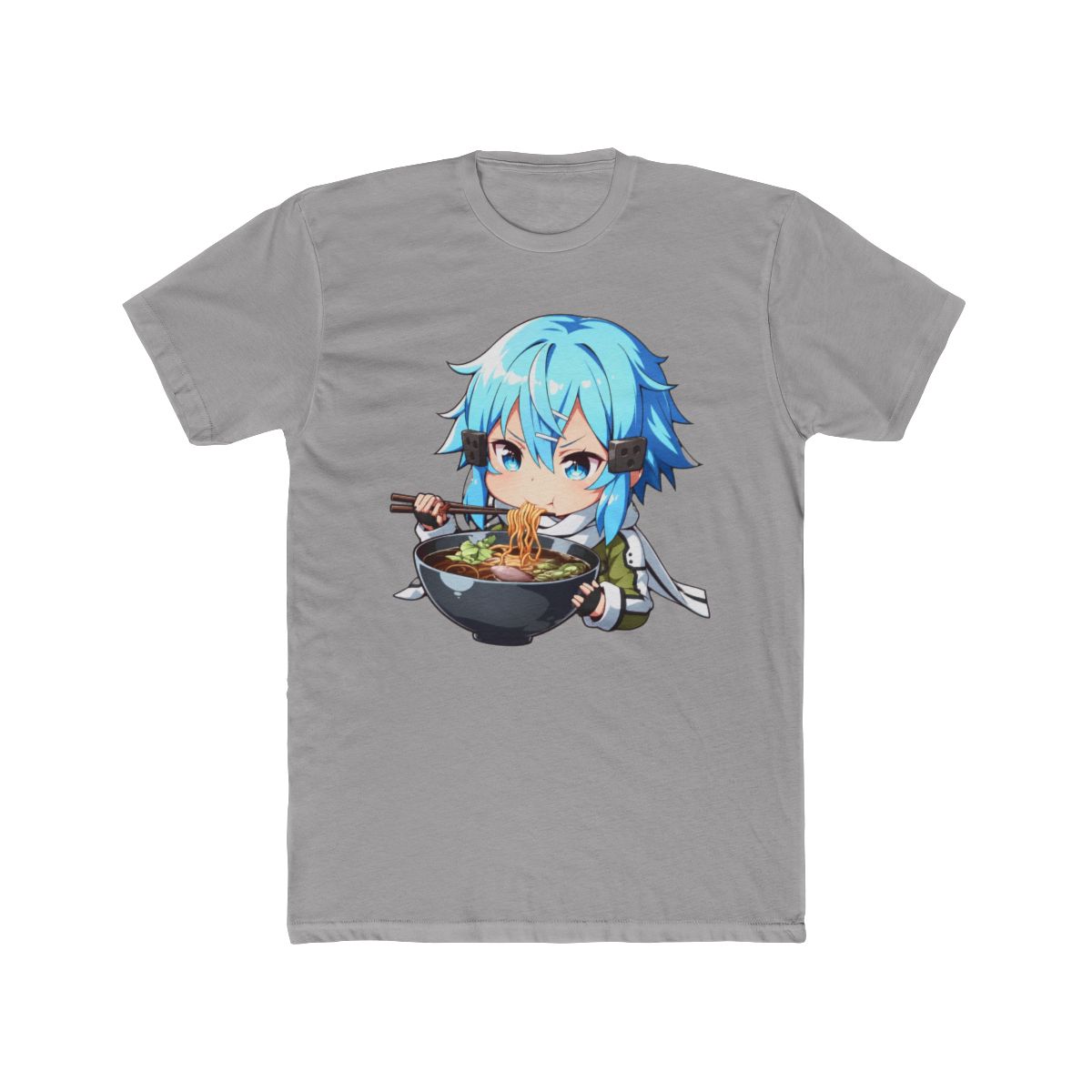 Sinon Sword Art Online Anime Sniper Girl Ramen Bite T Shirt - Official T-Shirts merchandise