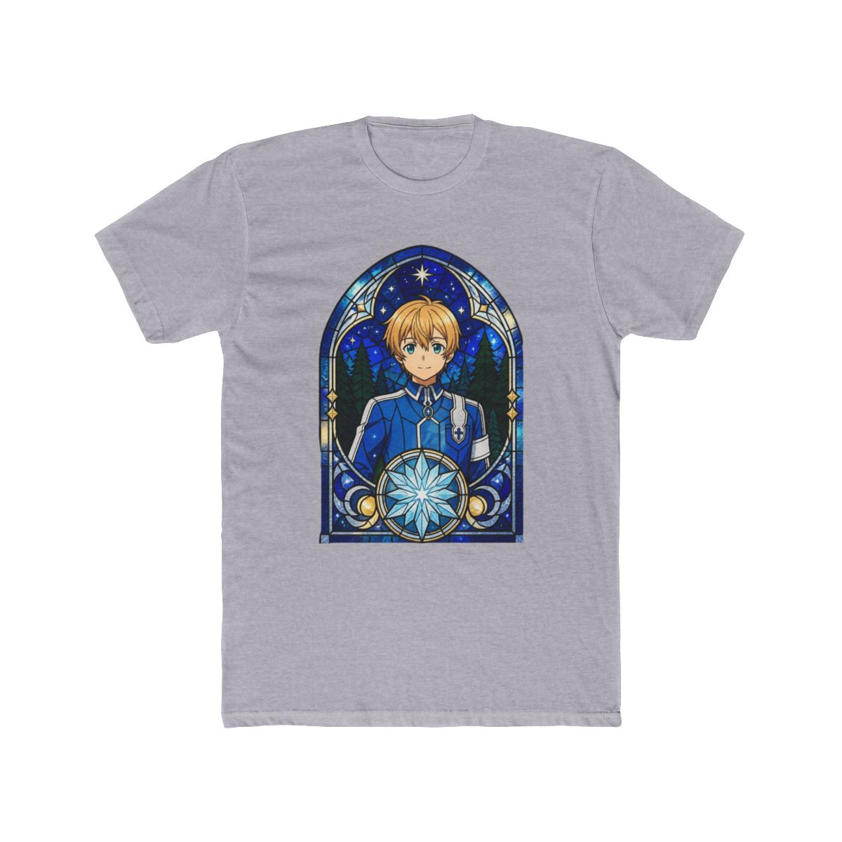 Eugeo Sword Art Online Starry Stained Glass Crystal Emblem T Shirt