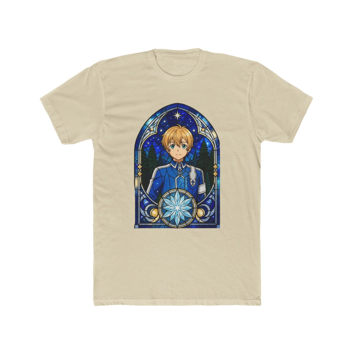 Eugeo Sword Art Online Starry Stained Glass Crystal Emblem T Shirt - alternate angle 4, merchandise