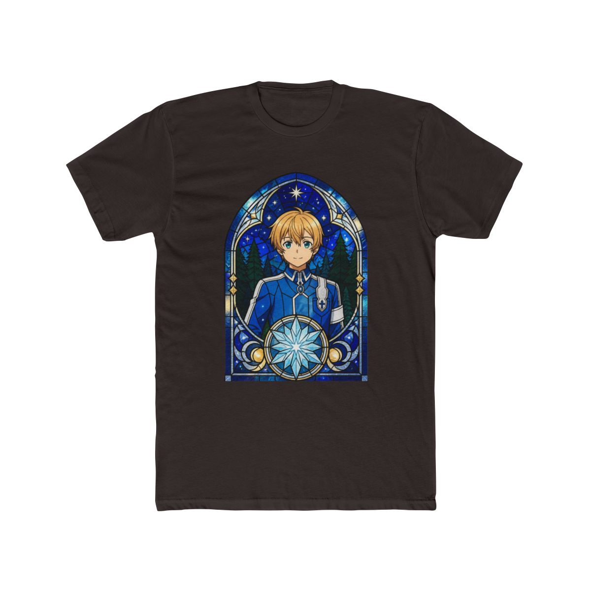 Eugeo Sword Art Online Starry Stained Glass Crystal Emblem T Shirt - alternate angle 3, merchandise