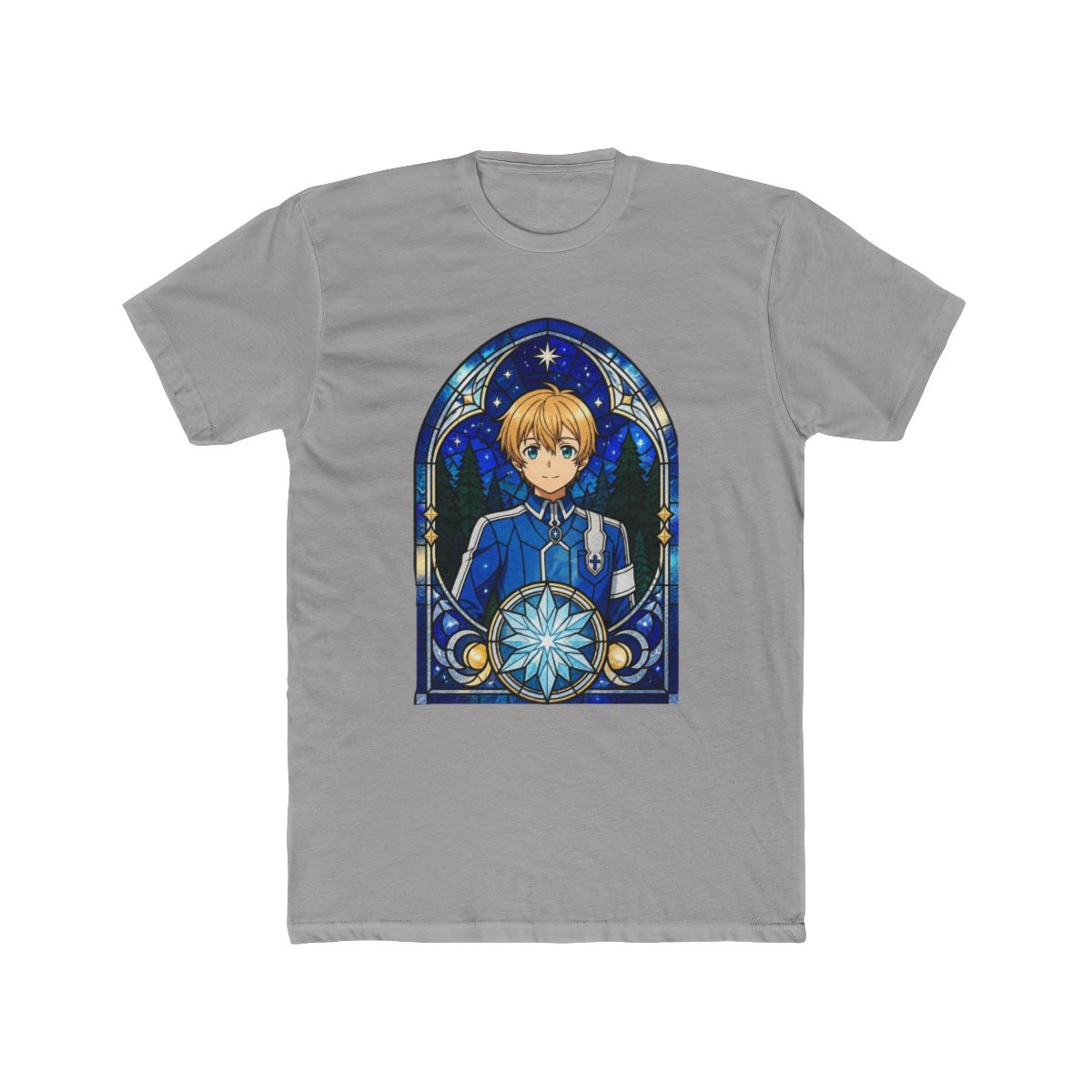 Eugeo Sword Art Online Starry Stained Glass Crystal Emblem T Shirt - alternate angle 2, merchandise