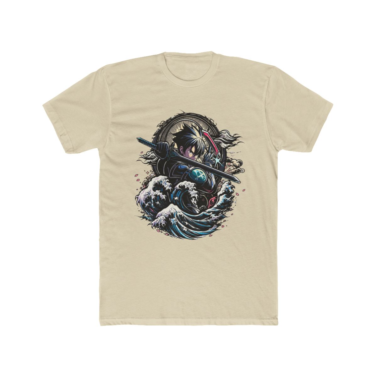 Kirito Samurai Sword Art Online Ukiyo-e T Shirt - alternate angle 4, merchandise