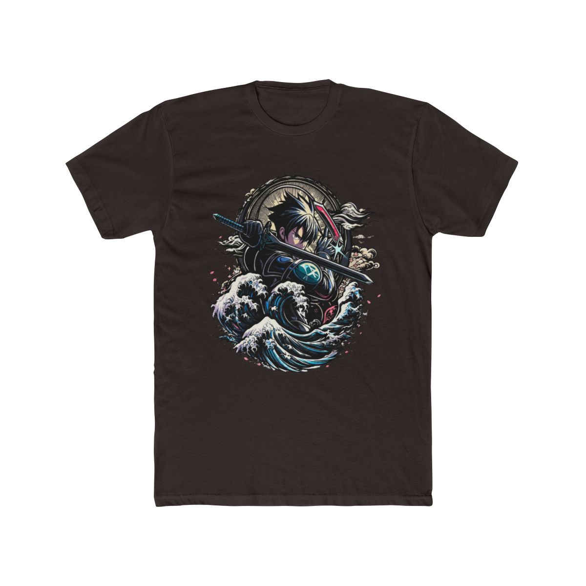 Kirito Samurai Sword Art Online Ukiyo-e T Shirt - alternate angle 3, merchandise