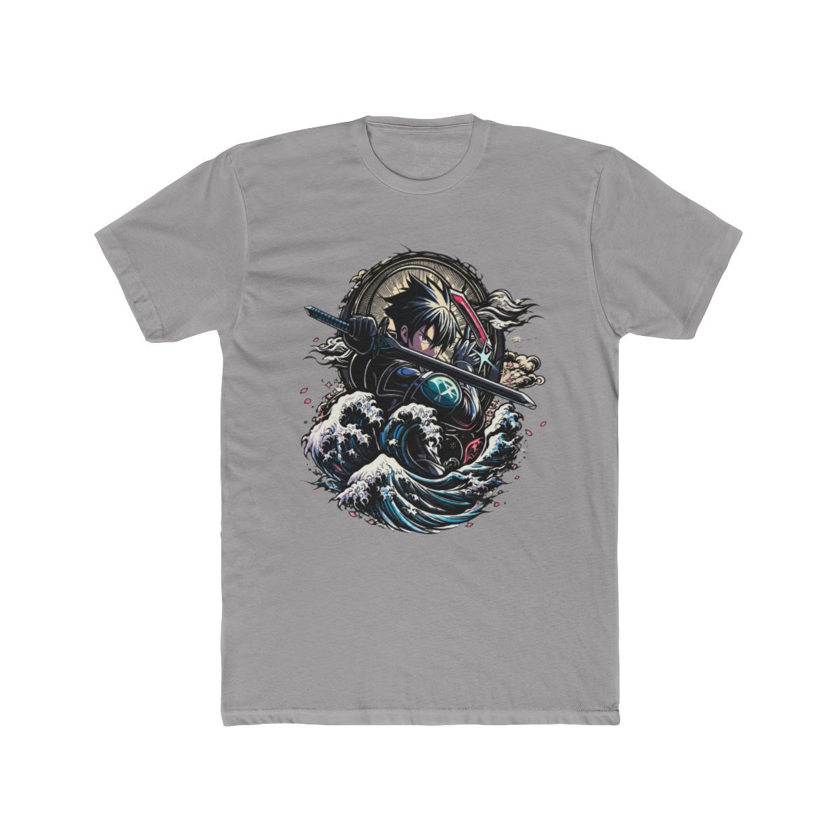 Kirito Samurai Sword Art Online Ukiyo-e T Shirt - alternate angle 2, merchandise