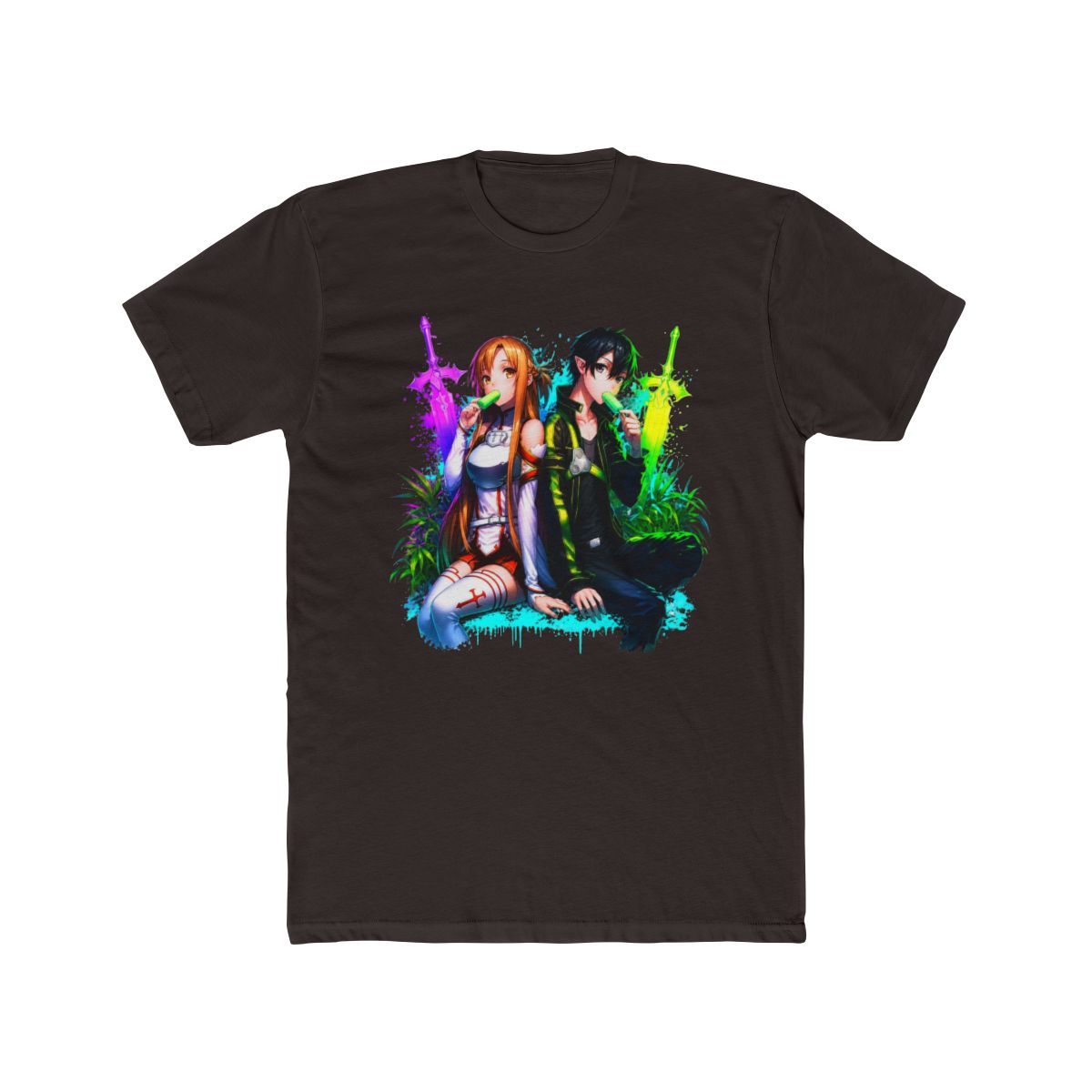 Asuna and Kirito Sword Art Online T Shirt - alternate angle 3, merchandise