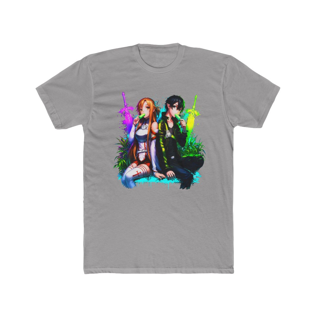 Asuna and Kirito Sword Art Online T Shirt - alternate angle 2, merchandise
