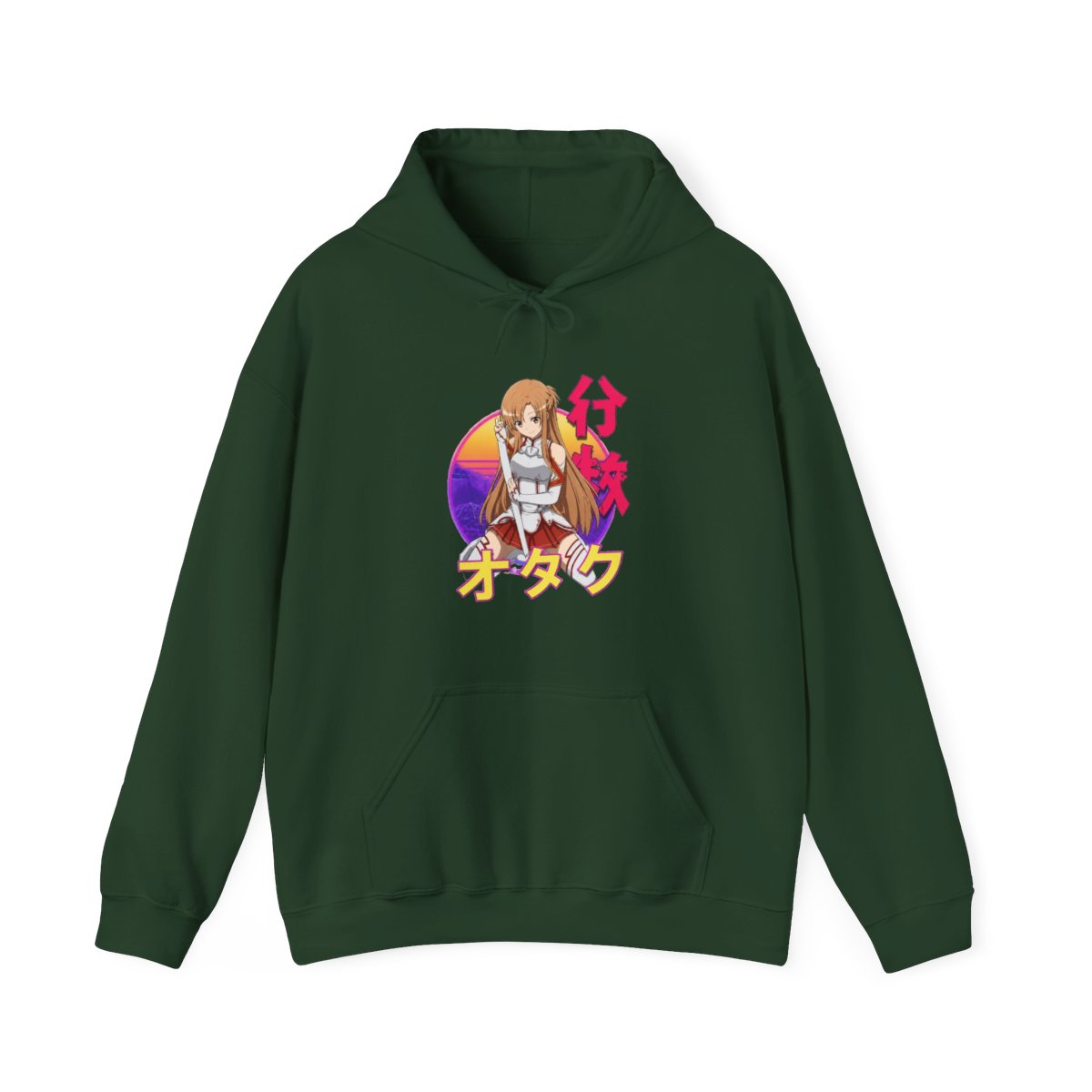 Asuna Yuuki Retro Sunset Design Hoodie | Sword Art Online