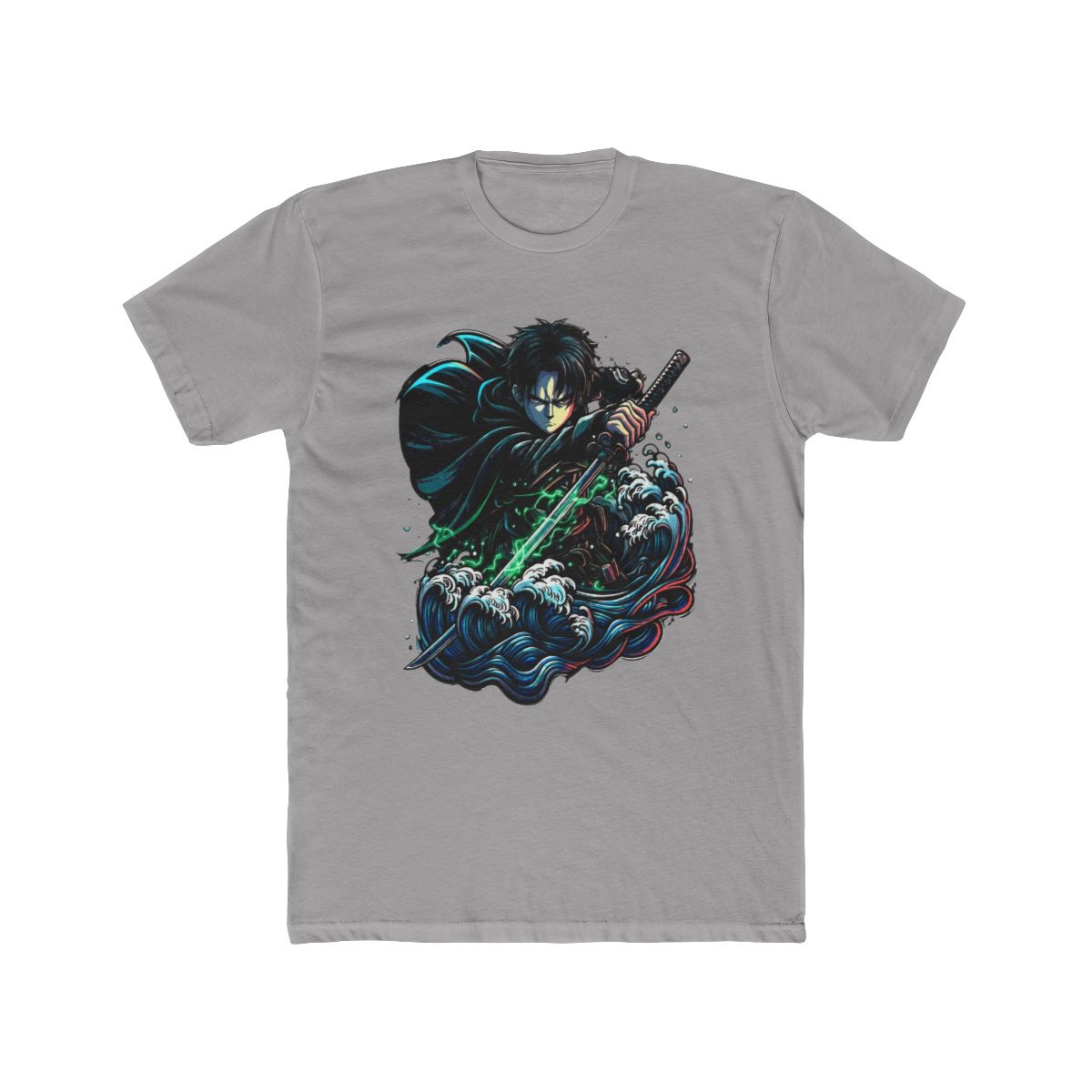 Kirito Samurai Ukiyo-e Sword Art Online T Shirt - alternate angle 2, merchandise