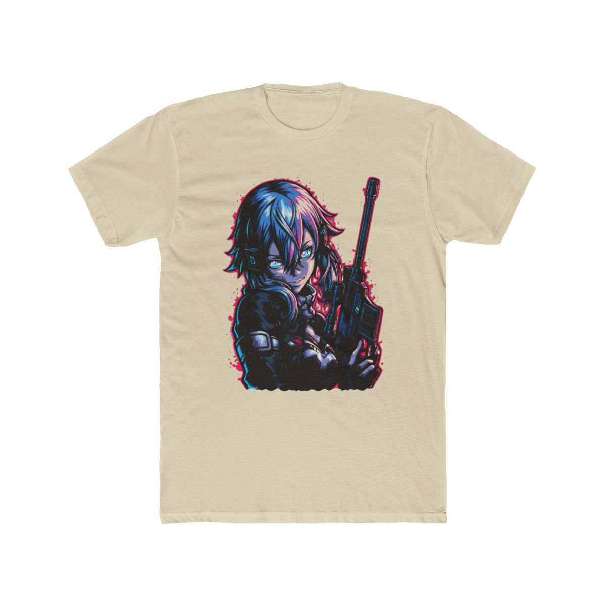 Sinon Sword Art Online Fan Art T Shirt - alternate angle 4, merchandise