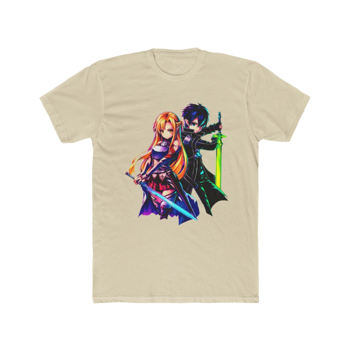 Kirito And Asuna Chibi Art T Shirt | Sword Art Online - alternate angle 4, merchandise