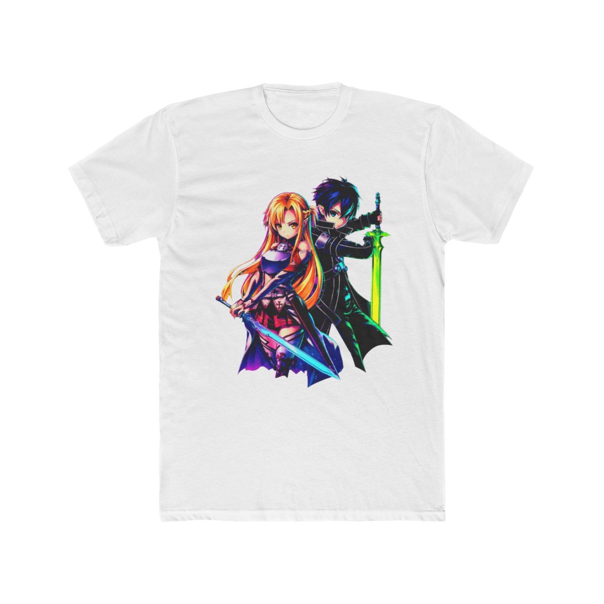 Kirito And Asuna Chibi Art T Shirt | Sword Art Online - Official T-Shirts merchandise