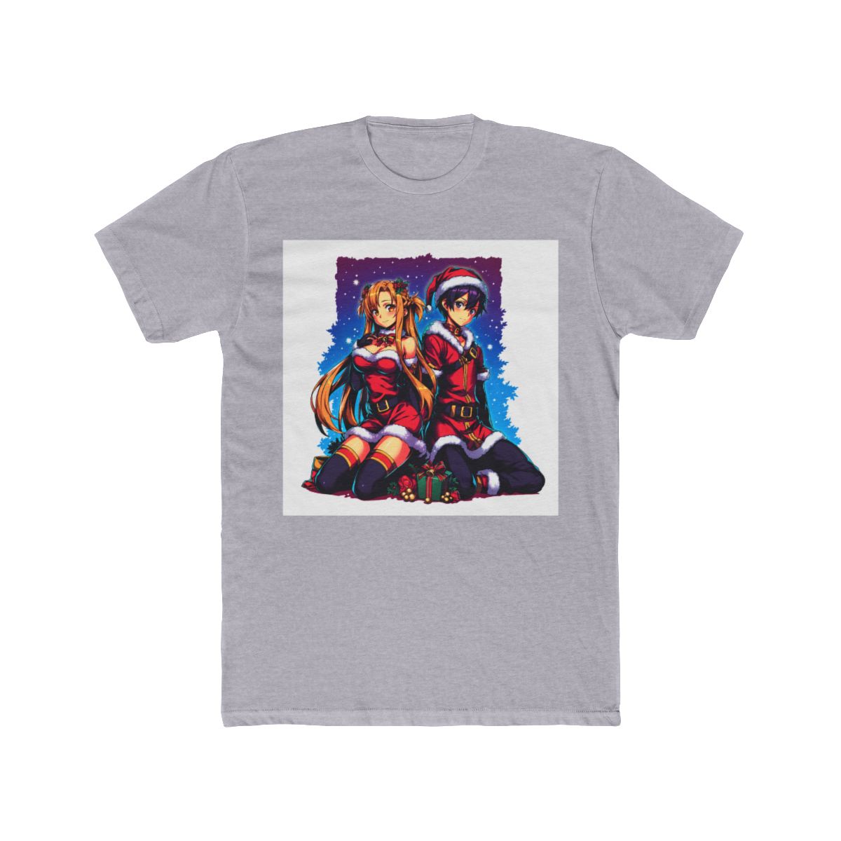 Kirito And Asuna Christmas Art T Shirt | Sword Art Online